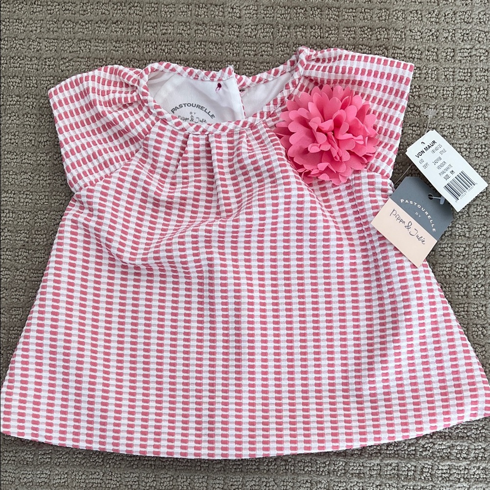 Pippa & Julie Pink and White Checkered Dress